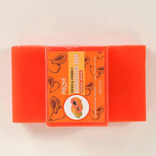 AILKE Organic Papaya Whitening Soap two bars packaging for skin brightening and dark spot fading.