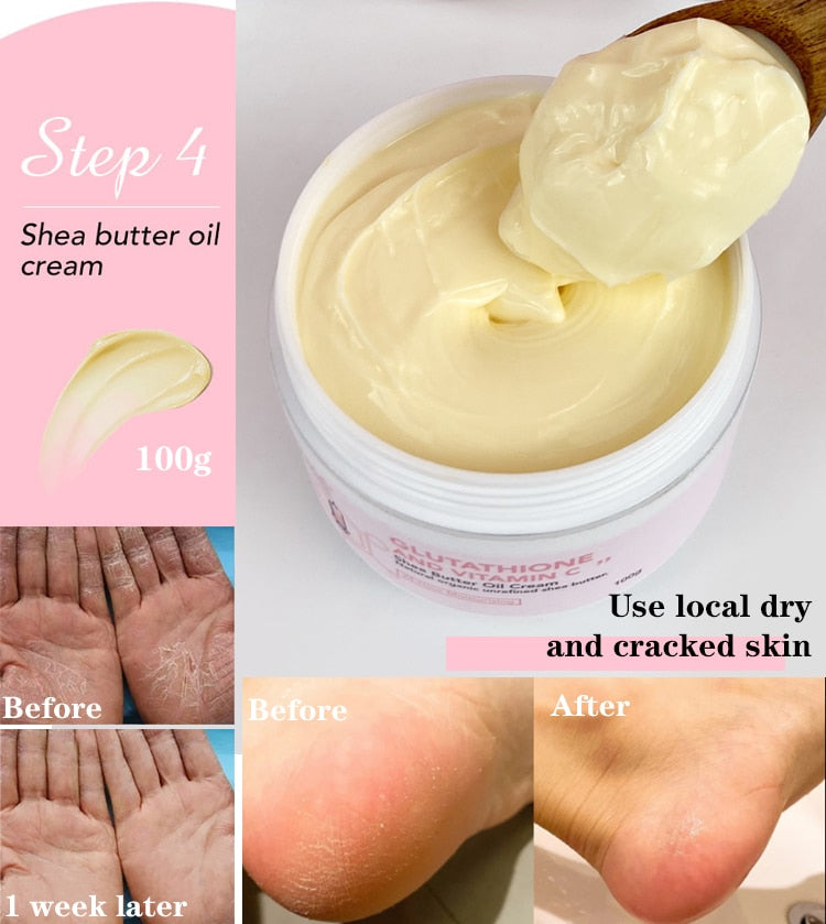 AILKE Whitening Moisturizing Korean Facial and Body Lotion applied on arms and legs for full body care.