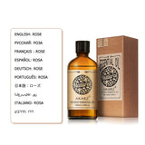 AKARZ Musk Essential Oil bottle for spa-style aromatherapy, skin care, and soothing body care use.