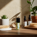 Aloe Vera Body Oil unisex bottle for moisturizing dry skin, daily body care, and softening the skin.