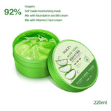 Aloe Vera Gel Moisture Face Cream multi-use as sleeping mask, after-shave, and hair treatment.