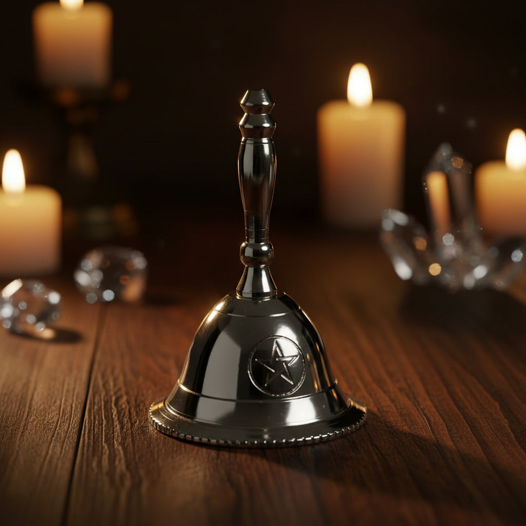 Altar Bell - Pentacle, 2 3/4 inch ritual bell