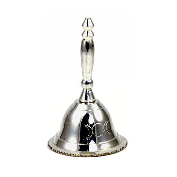 Altar Bell - Triple Moon, 2 3/4 inch ritual bell