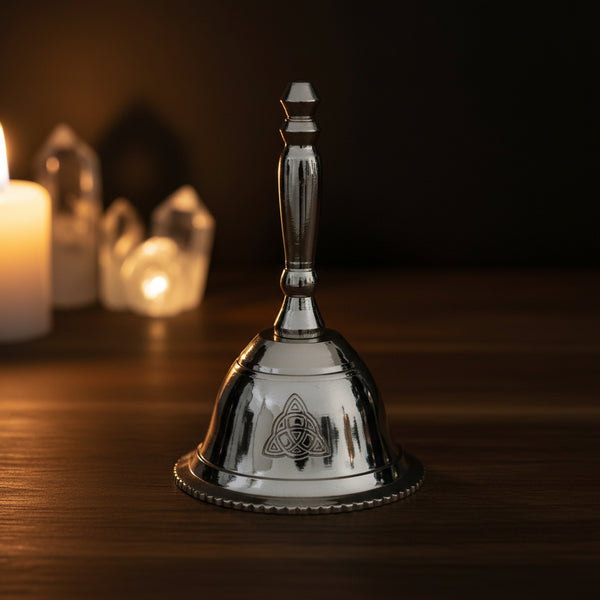 Altar Bell - Triquetra, 2 3/4 inch Celtic knotwork ritual bell