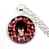 Alucard symbolic Pentagram glass pendant for spiritual-themed fashion, alternative jewelry use, and gothic styling.