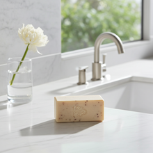 Madina Amazonian Brown Clay Cleansing Bar with Cranberry Seed Oil for gentle skin cleansing, bathing, and daily use.
