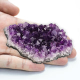 Amethyst Crystal Cluster from Uruguay for meditation, home décor, and crystal collecting.