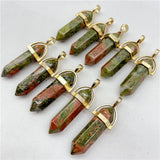 Amethyst Crystal Hexagonal Pendants for meditation, gifting, and crystal jewelry.
