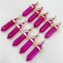 Amethyst Crystal Hexagonal Pendants for meditation, gifting, and crystal jewelry.