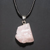 Amethyst crystal point rough pendant for healing rituals, layering with jewelry, and natural stone accessory use.