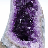 Amethyst Geode Quartz Cluster for meditation, home décor, and crystal collecting.