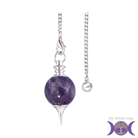 Amethyst Pendulum, Sephoroton design, genuine amethyst dowsing tool