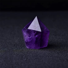 Amethyst Reiki healing wand crystal point for aura balancing, Reiki use, and holistic energy healing.