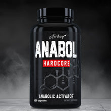 Anabol Hardcore Muscle Growth Support bottle for muscle-building support, strength training, and workout recovery use.