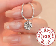 Andara fine sterling silver zircon pendant necklace for refined accessorizing, date nights, and special event wear.