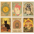 Animal Tarot 5D diamond painting kit with resin drills and canvas for DIY craft decorating, relaxing art projects, and gift making.