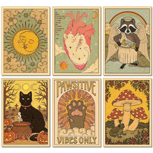 Animal Tarot 5D diamond painting kit with resin drills and canvas for DIY craft decorating, relaxing art projects, and gift making.