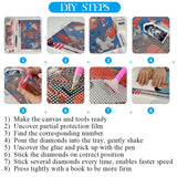 Animal Tarot full drill diamond painting kit with colorful resin diamonds for detailed crafting, mindfulness activities, and framed wall art use.