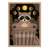 Animal Tarot gem art painting kit with sparkling diamonds and canvas for creative expression, decorative artwork, and craft gift use.