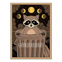Animal Tarot gem art painting kit with sparkling diamonds and canvas for creative expression, decorative artwork, and craft gift use.