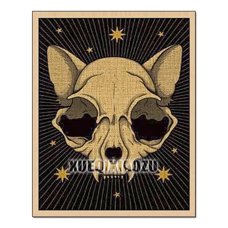 Animal Tarot mosaic diamond painting kit with sticky canvas and drills for DIY art projects, creative relaxation, and room decor use.