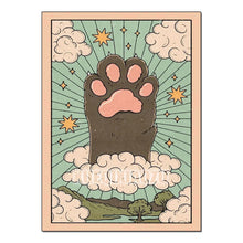 Animal Tarot portrait diamond art kit with printed canvas and sparkling gems for decorative crafting, creative hobby time, and wall art display.