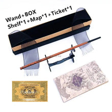 Anime character wand prop with gift box for cosplay conventions, themed dress-up, and fan collection use.