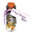 Anti Stress Pocket Spellbottle, sealed glass herb and stone blend