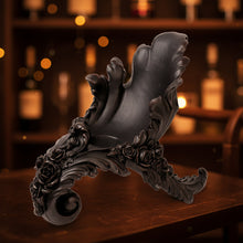 Antique Rose Wine Holder - Black