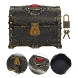 Antique-style wooden keepsake treasure box for holding trinkets, collectibles, and sentimental treasures.