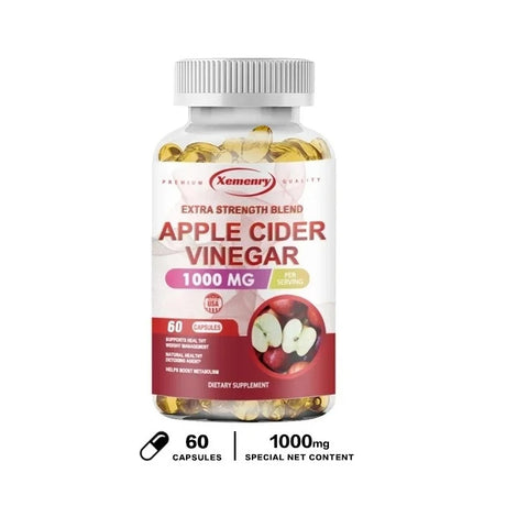 Apple Cider Vinegar Capsules supplement for digestive support, herbal detox routines, and daily wellness use.