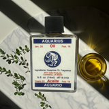 Aquarius Wish Oil spiritual oil bottle for Aquarius sign rituals, altar use, and personal intention work.