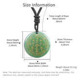 Archangel Green Aventurine pendant necklace for spiritual support, protective wear, and devotional use.