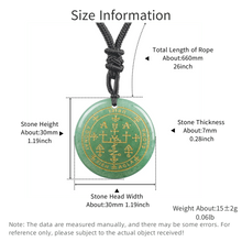 Archangel Green Aventurine pendant necklace for spiritual support, protective wear, and devotional use.