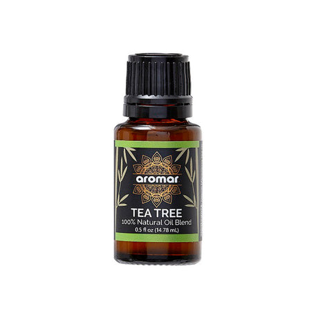 Aromar Essential Oils Tea Tree, 0.5oz glass bottle