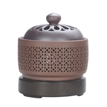 Aromatherapy electric incense burner oil lamp for essential oil use, stress relief, and peaceful room ambiance.