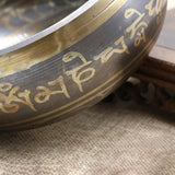 Artisan handmade Tibetan singing bowl resonance bowl for spiritual cleansing, meditation, and peaceful home use.