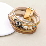 Artisan style heart charm leather bracelet for handcrafted fashion looks, daily wrist wear, and layered accessory styling.