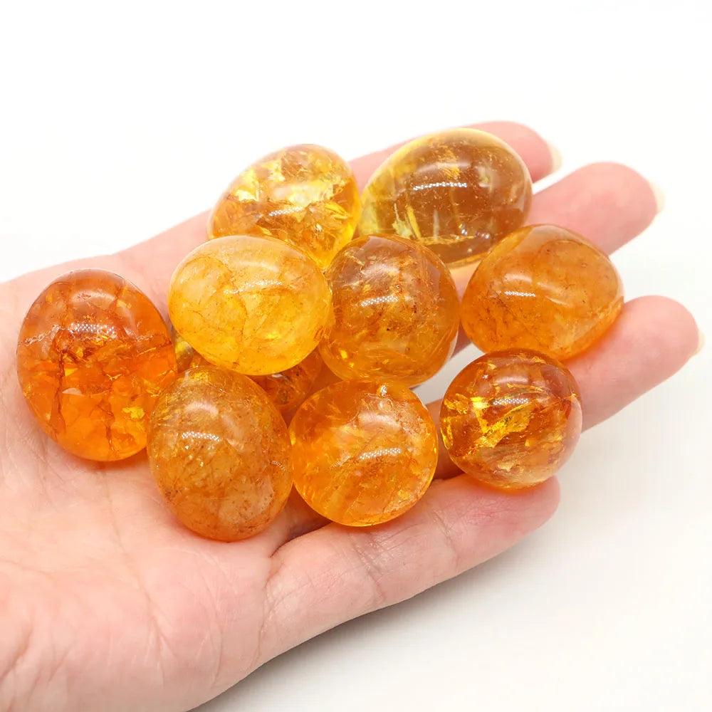 Assorted Natural Tumbled Healing Crystals for meditation, crafts, and crystal healing.