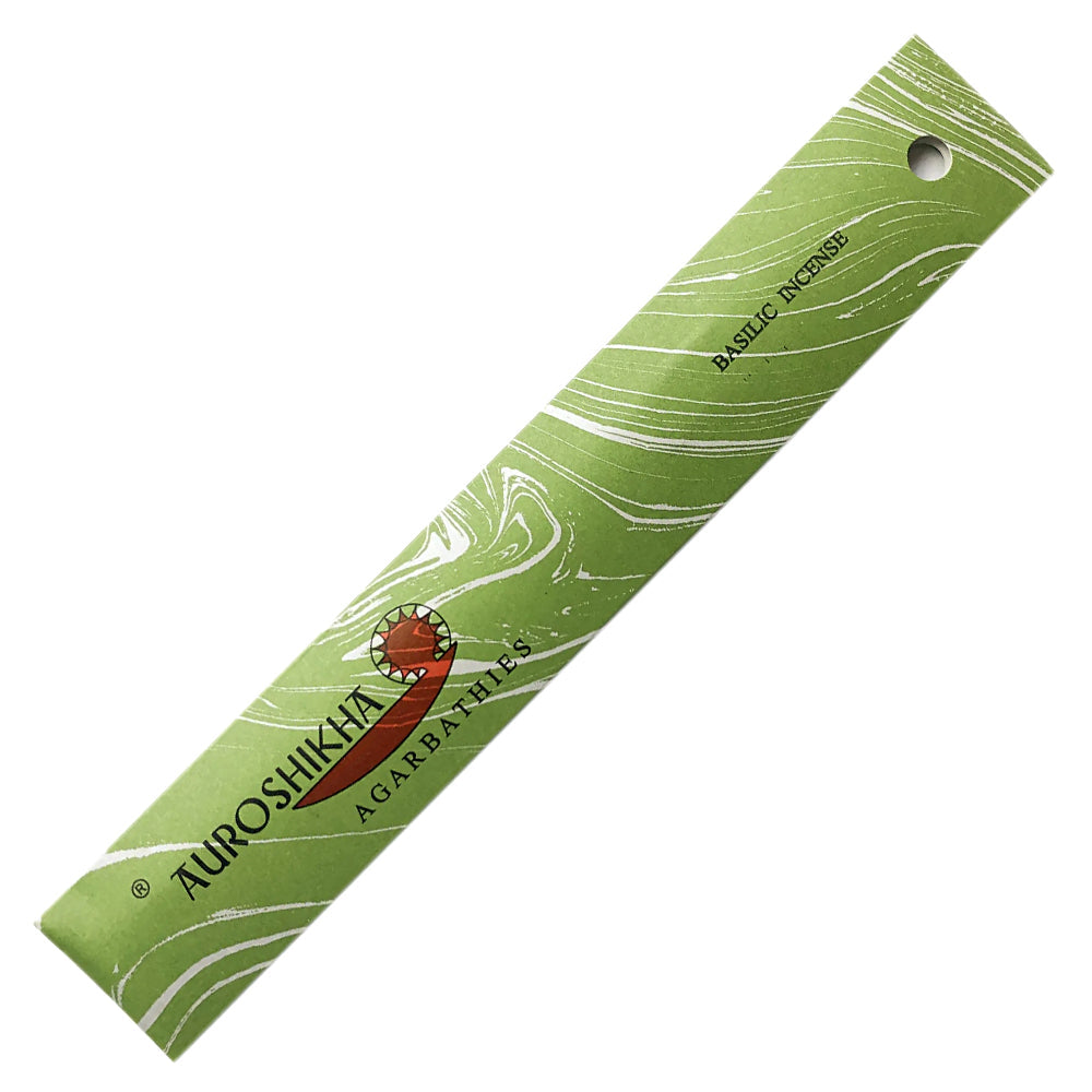 Auroshikha Basilic Incense Sticks, 10 gram pack