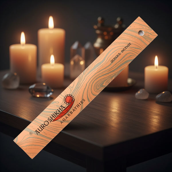 Auroshikha Guggul Incense Sticks, 10 gram pack
