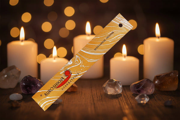 Auroshikha Holy Sandal Incense Sticks, 10 gram pack