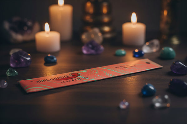 Auroshikha Jasmine Incense Sticks, 10 gram pack