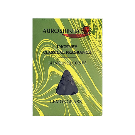Auroshikha Lemongrass Incense Cones - hand-made natural incense cones
