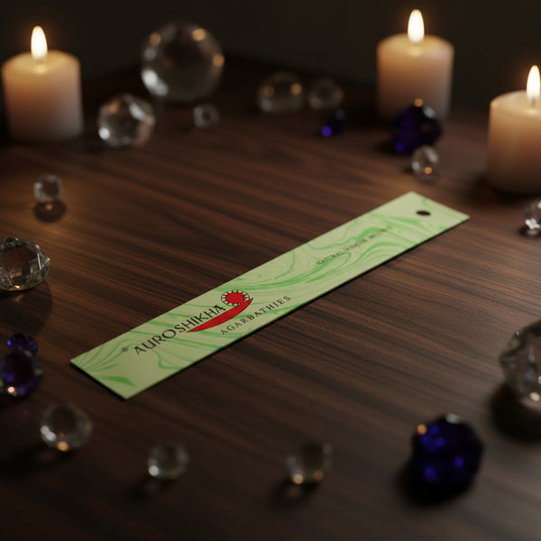 Auroshikha Natural Jasmine Incense Sticks - 10g pack of hand-rolled natural incense