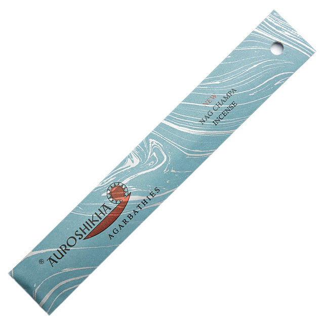 Auroshikha New Nag Champa Incense Sticks - 10g pack of hand-rolled natural incense