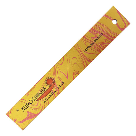 Auroshikha Nirvana Incense Sticks - 10g pack of hand-rolled natural incense