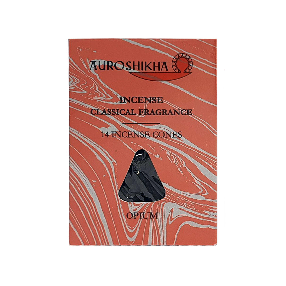 Auroshikha Opium Incense Cones - hand-made natural incense cones