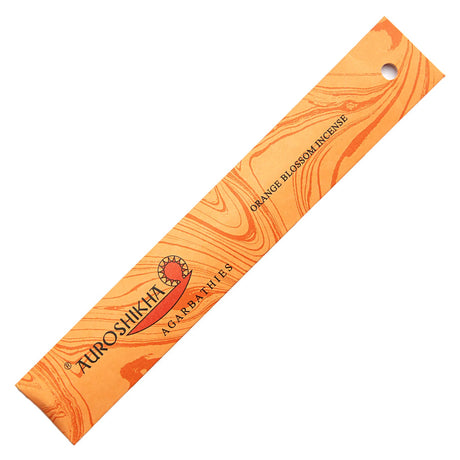 Auroshikha Orange Blossom Incense Sticks - 10g pack of hand-rolled natural incense