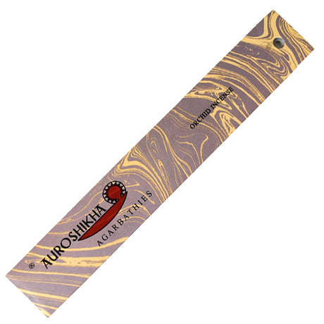 Auroshikha Orchid Incense Sticks - 10g pack of hand-rolled natural incense